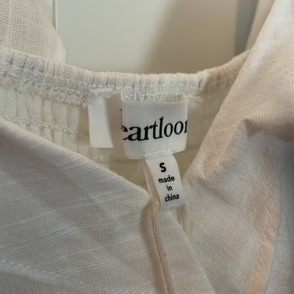 Perfect FEMININE white summer dress NWT tie back ruffle tiered Heartloom S 💋 - Picture 3 of 6